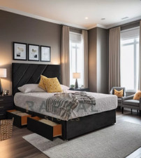 PLUSH DIVAN BED SET WITH LUX