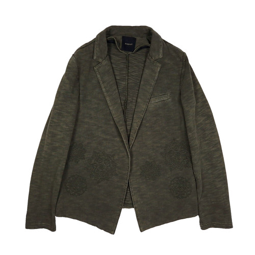 Desigual khaki green blazer - khaki,