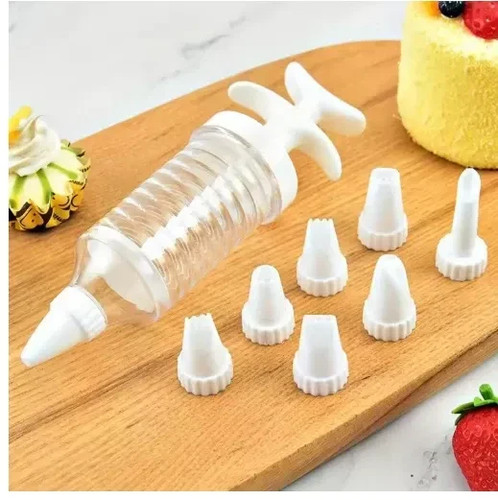 8pcs set icing syringe cake - syringe,