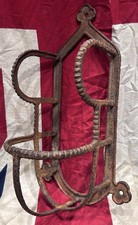 Antique Cast Iron Equestrian Tac Rest Circa 19c Hand Forged Stunning Patina Orig