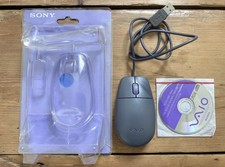 RARE Working SONY VAIO Vintage USB Ball Mouse CD-ROM Original Package PCGA-UMS1