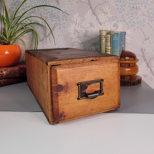 Vintage handmade card index - vintage,