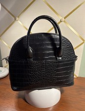 Zara Black Faux embossed