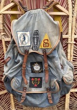 vintage canvas Leather