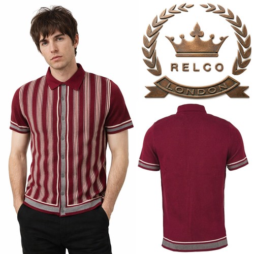 Relco men burgundy grey - men's,