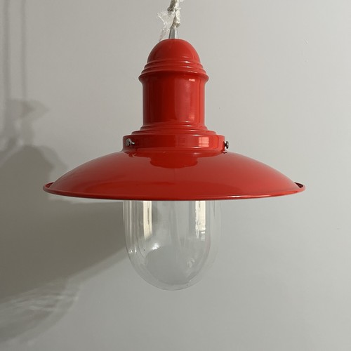 Red fishermans pendant ceiling - red,