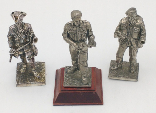 Pewter military soldiers - pewter,