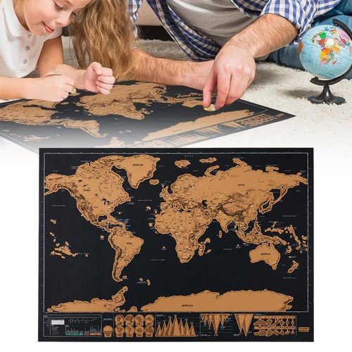 Scratch off world - map, wall