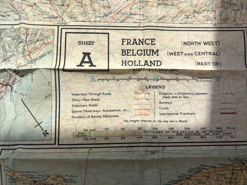 Wwii silk escape - map, -par