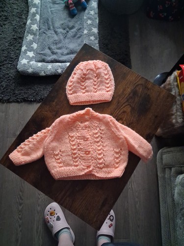 Hand knitted baby cardigan - knitted,