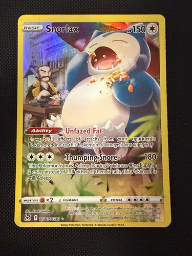 Snorlax tg10 tg30 holo lost - snorlax,