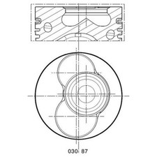 Piston fits audi - 1x,