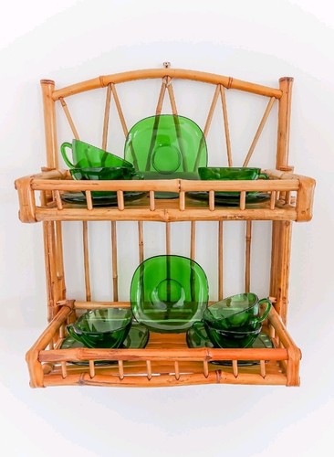 Lovely vintage bamboo folding - vintage,