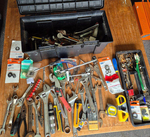 Large mixed toolbox job lot - large,
