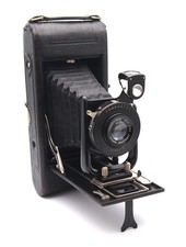 Butcher's Popular Carbine Folding Camera w/ Lukos III Shutter - UK Dealer