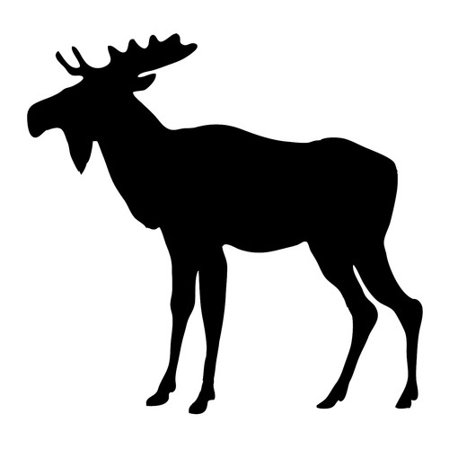 Moose animal vinyl decal - animal,