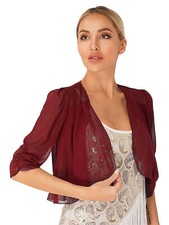 UK Womens Chiffon Shrug
