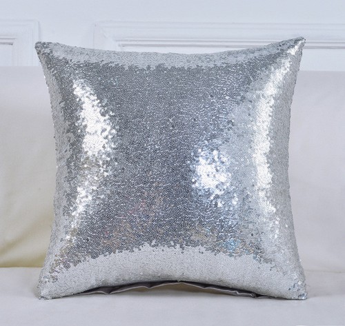Glitter sequins pillow cover - glitter,