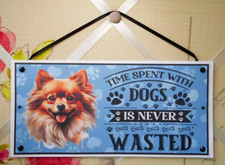 Pomeranian Dog Sign Hanging