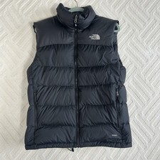 The North Face Jacket Mens Small Black Nupste 700 Vest Gilet Puffer Coat TNF