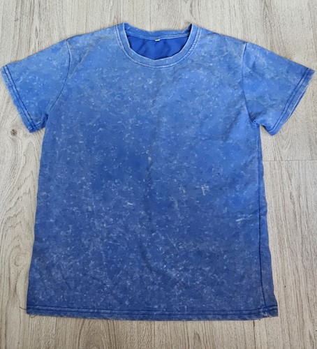 Men blue crew - neck, short