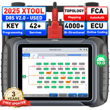 XTOOL USED D8S V2.0 Car Full System Diagnostic Tool Topo Mapping Key Programming
