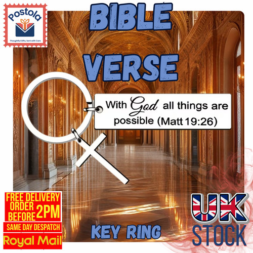 Cross charm bible verse - cross,