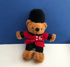 HARRODS KNIGHTSBRIDGE LONDON BEEFEATER SMALL PLUSH SOFT TOY TEDDY BEAR 4.5”
