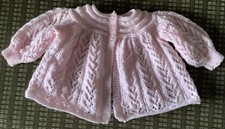 3PLY BABY CARDIGAN (MATINEE