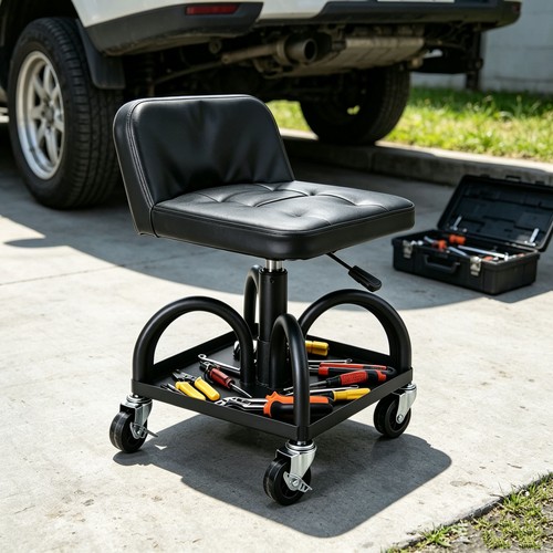 Rolling garage stool - rolling,