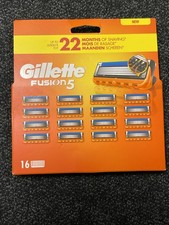 Gillette Fusion5 Razor Mens Razor Blade Refills 16 Pack free P&P