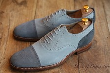 Grenson Grey Suede Oxford