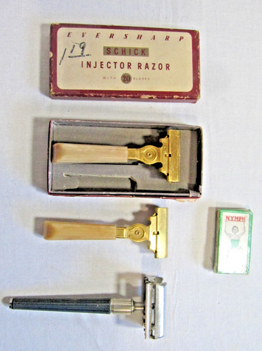 Vintage razor and blades - vintage, lot