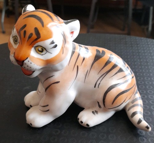 Vintage figurine tiger cub - vintage,