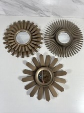 3 Set Ornate Starburst Sun