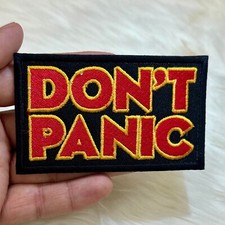Don't Panic Badge Embroidered