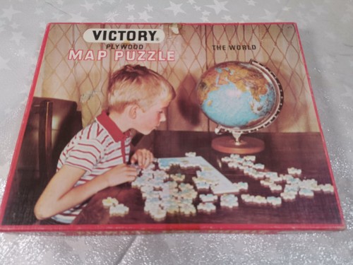 Victory plywood map jigsaw - map, 100