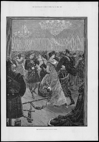 1883 antique print scotland - antique,