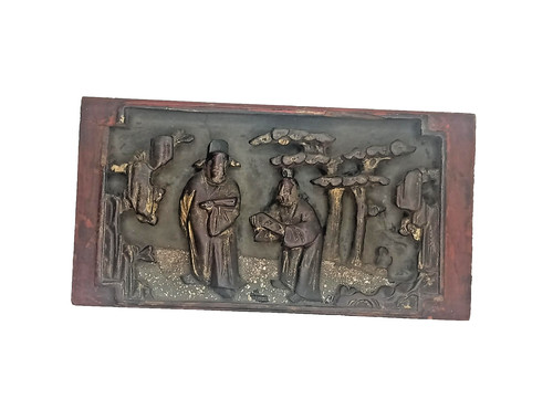 Antique chinese carved wooden - chinese,
