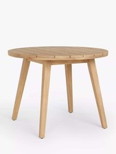 ohn Lewis Burford Round Garden Dining Table, 100cm