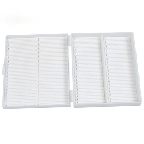 Microscope slide box - microscope, with