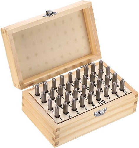 36pcs metal stamping kit - kit, 5/64"