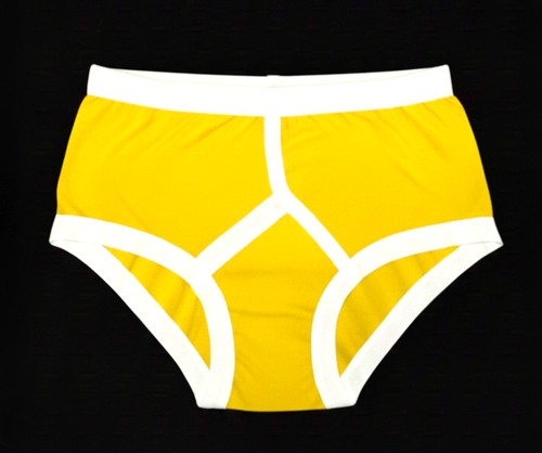 Men yellow front briefs - y,