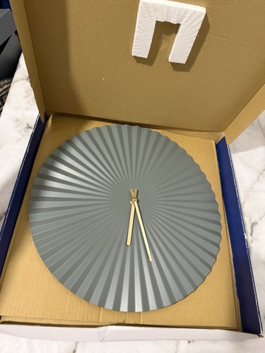 Wall clock sensu - steel, jungle