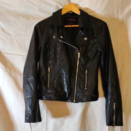 Ambience black faux leather - black,