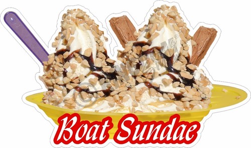 Boat sundae choc nut - nut, double