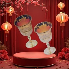 Vintage Golden Embossed Wine