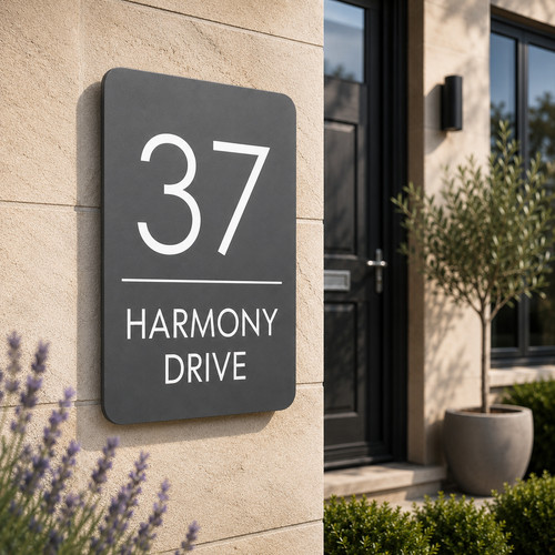 House number plaques - house,