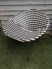 Vintage Black & White Woven