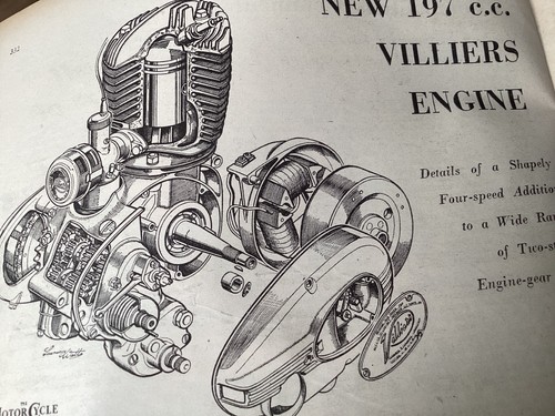 Villiers 4 speed engine - 9e,